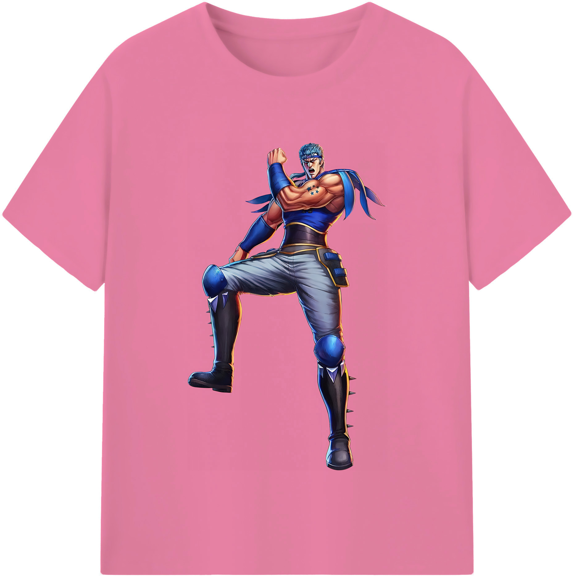 （画像用） 北斗の拳 Fist of the North Star 綿100％半袖Tシャツ（フロントプリント）
